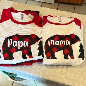 Mama and papa matching Jammie’s NWT